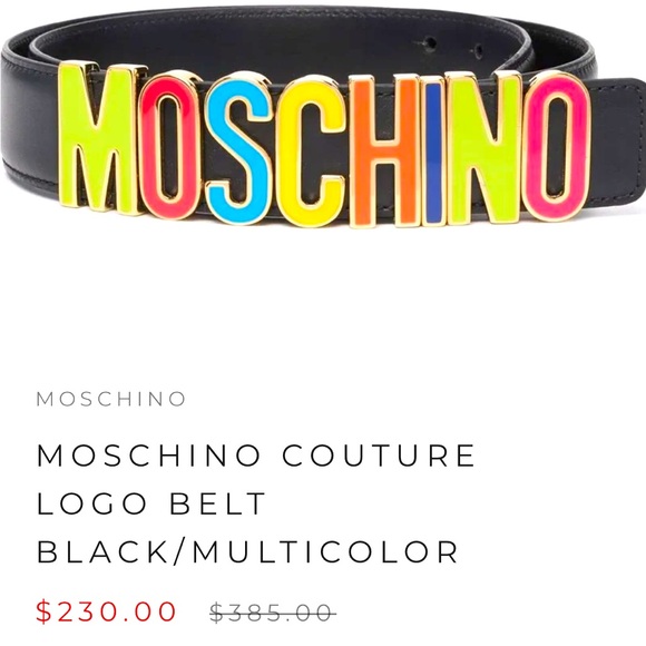 Moschino Accessories - Moschino multi color women leather belt 3cm